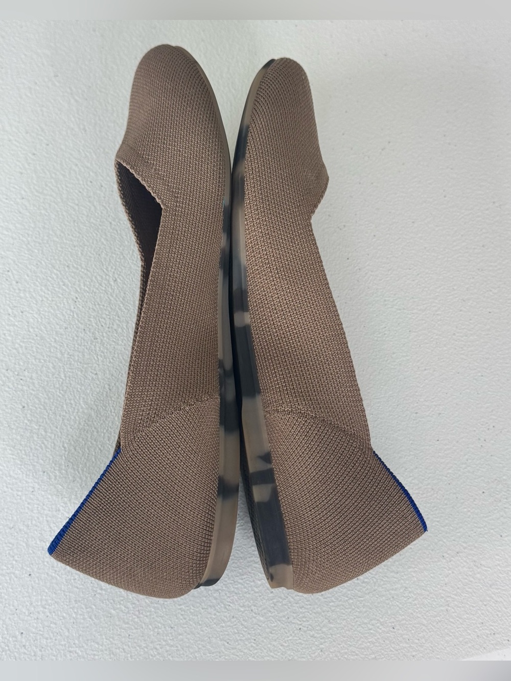 ROTHY'S The Beige Rounded Ballet Flat Knit Upper Slip On Size10.5 - Picture 5 of 7